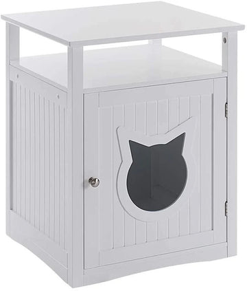 Elegant Nightstand Pet House & Litter Box Furniture